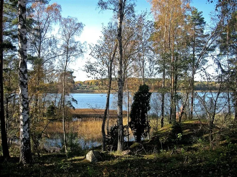 Vallentunasjön strax norr om huset.